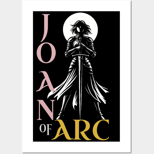 Joan of Arc Outstanding Silhouette Wall Art by MetalByte